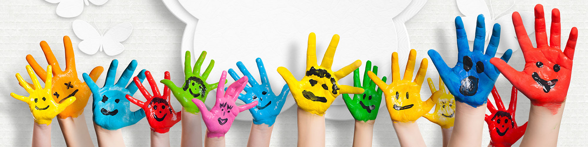 Kids Painted Hands